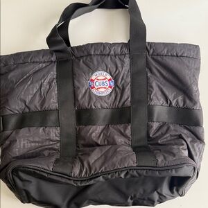 Under Armour Black Duffel Bag with Cubs World Champions Logo
